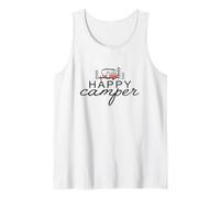 Happy Camper Tutto Il Tempo nel Campeggio Naturale Caravan Sun Canotta