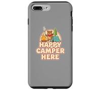 Happy Camping Bear - Tenda da campeggio Marshmallow divertente retrò Custodia per iPhone 7 Plus/8 Plus