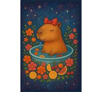 Happy Capybara in Fruit Bath - Cute Journal of Joy and Relaxation: Perfect for School, Notes, Dreams and Positive Energy