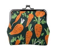 Happy Carrot - Portamonete da donna con stampa senza cuciture, con chiusura a bacio, per monete, carte e piccoli oggetti