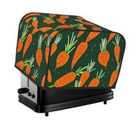 Happy Carrot Print 4-Slice Toaster Cover antipolvere impermeabile Appliance Protector Home Kitchen Decor