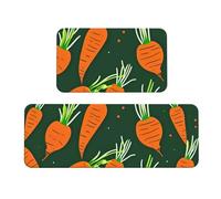 Happy Carrot Print Luxury tappetini da cucina per pavimento, lavanderia, decorazione per la casa