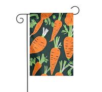 Happy Carrot Seamless Pattern Print Christmas Yard Sign 30,5 x 45,7 cm double face esterno albero di Natale inverno cortile bandiera decorativa