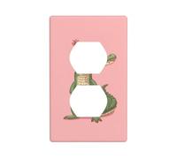 Happy Cartoon coccodrillo copertura interruttore luce copertura decorativa 1 banda piastra da parete per cucina camera bagno dimensioni 7x11.4cm