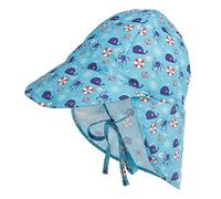 Happy Cherry - Bambini Cappello Sole Spiaggia Estivo Cappuccio Protezione Collo Neonati Anti-UV Bambino Bambine Bob Cappuccio Legionario Protezione Solare per Vacanza Viaggio - 2-5 Anni