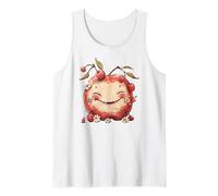Happy Cherry Graphic for Girls Summer Vacation Funny Fruit Canotta
