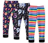 Happy Cherry Leggings Invernali Bambina Pantaloni in Pile Termici Ragazza Stretch Leggins Felpati Taglia 120/4-5 Anni-3 Pezzi-1