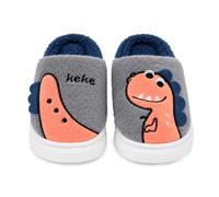 Happy Cherry Pantofole invernali per bambini, soffici e caldi | Con fodera interna in pile e suola antiscivolo in EVA, scarpe leggere per interni a forma di dinosauro, per ragazze e ragazzi