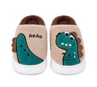 Happy Cherry Pantofole invernali per bambini, soffici e caldi | Con fodera interna in pile e suola antiscivolo in EVA, scarpe leggere per interni a forma di dinosauro, per ragazze e ragazzi
