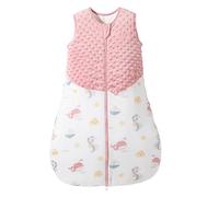 Happy Cherry Sacco Nanna per Bambini 1-2 Anni, 1,5TOG in Cotone Coperta Indossabile per Neonato Sacco a Pelo Bebè Senza Maniche con Cerniera a Due Vie, Rosa