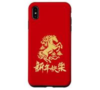 Happy Chinese Lunar Year 2026 Horse Chinese New Horse Year Custodia per iPhone XS Max