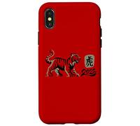 Happy Chinese New Year 2022 Year of the Tiger 2022 Custodia per iPhone X/XS