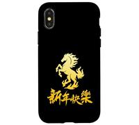 Happy Chinese New Year 2026 Horse Lunar Year Zodiac Custodia per iPhone X/XS