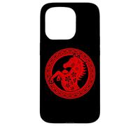 Happy Chinese New Year Art 2026 Circle Year of the Horse Custodia per iPhone 15 Pro