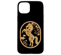Happy Chinese New Year Art 2026 Oval Year of the Horse Custodia per iPhone 15 Plus