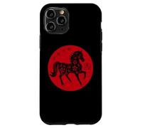 Happy Chinese New Year Art 2026 Red Round Year of the Horse Custodia per iPhone 11 Pro