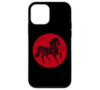 Happy Chinese New Year Art 2026 Red Round Year of the Horse Custodia per iPhone 12 mini