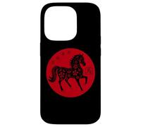 Happy Chinese New Year Art 2026 Red Round Year of the Horse Custodia per iPhone 14 Pro