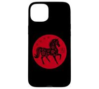 Happy Chinese New Year Art 2026 Red Round Year of the Horse Custodia per iPhone 15 Plus