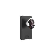 Happy Chocolate Lab Dog In Pocket Labrador Retriever Amante PopSockets PopWallet per MagSafe