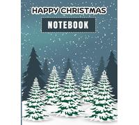 Happy Christmas Winter Landscape Notebook 8.5x11 Inch with 120 Wide-Ruled Pages, Perfect for Holiday Notes and Ideas: Christmas-Themed Wide-Ruled ... Journaling, and Capturing Holiday Memories
