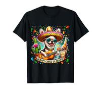 Happy Cinco De Mayo Chihuahua Messicano Fiesta Sombrero Cane Maglietta