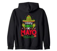 Happy Cinco De Mayo Festa festiva Felpa con Cappuccio