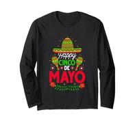 Happy Cinco De Mayo Festa festiva Maglia a Manica