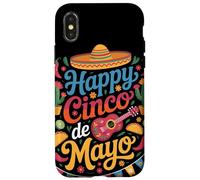 Happy Cinco De Mayo Festa Messicana Sombrero Allegria Custodia per iPhone X/XS