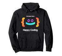 Happy Coding, Just a Boy Who Loves Coding Graphic Designs Felpa con Cappuccio