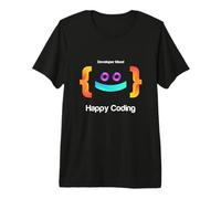 Happy Coding, Just a Boy Who Loves Coding Graphic Designs Maglietta Premium