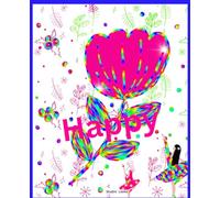 Happy Collection composition notebook 7.5 by 9.25 with 120 lined pages.