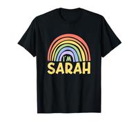 Happy Colorful I'm Sarah Rainbow Pride First Name Maglietta