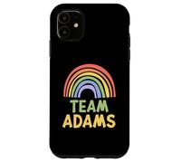 Happy Colorful Team Adams Rainbow Pride Green Yellow Custodia per iPhone 11