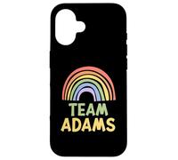 Happy Colorful Team Adams Rainbow Pride Green Yellow Custodia per iPhone 16