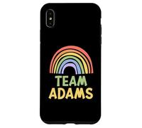 Happy Colorful Team Adams Rainbow Pride Green Yellow Custodia per iPhone XS Max