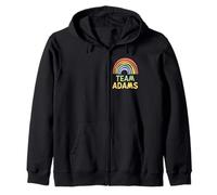 Happy Colorful Team Adams Rainbow Pride Green Yellow Felpa con Cappuccio