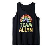 Happy Colorful Team Allyn Rainbow Pride Green Yellow Canotta