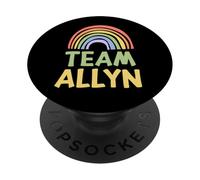 Happy Colorful Team Allyn Rainbow Pride Green Yellow PopSockets PopGrip Adesivo