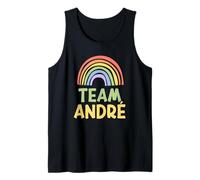 Happy Colorful Team André Rainbow Pride Green Yellow Canotta