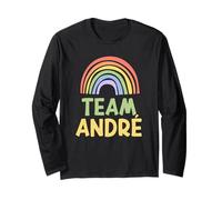 Happy Colorful Team André Rainbow Pride Green Yellow Maglia a Manica