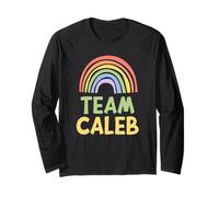 Happy Colorful Team Caleb Rainbow Pride Green Yellow Maglia a Manica
