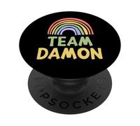 Happy Colorful Team Damon Rainbow Pride Green Yellow PopSockets PopGrip Adesivo