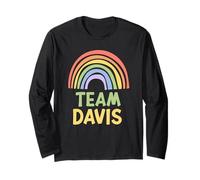 Happy Colorful Team Davis Rainbow Pride Green Yellow Maglia a Manica