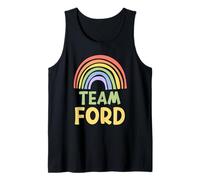 Happy Colorful Team Ford Rainbow Pride Green Yellow Canotta