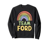 Happy Colorful Team Ford Rainbow Pride Green Yellow Felpa