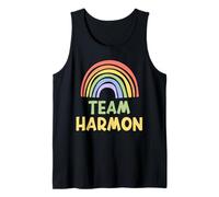 Happy Colorful Team Harmon Rainbow Pride Green Yellow Canotta