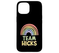 Happy Colorful Team Hicks Rainbow Pride Green Yellow Custodia per iPhone 15