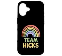 Happy Colorful Team Hicks Rainbow Pride Green Yellow Custodia per iPhone 16