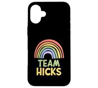 Happy Colorful Team Hicks Rainbow Pride Green Yellow Custodia per iPhone 16 Plus
